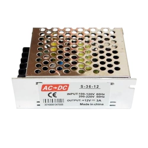 IWEBQSAP 1 STÜCKE AC 110 V 220 V zu DC 12 V Netzteil 1A 2A 3A 5A 10A 12.5A 15A 20A 30A LED-Lichtstreifen-Lichttransformator(DC12V 3A 36W) von IWEBQSAP