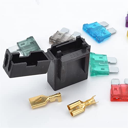 IWEBQSAP 10 x ATC-Sicherungshalter, 12 V, 24 V, Power Blade (25 A) von IWEBQSAP