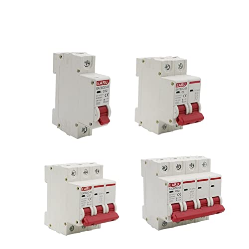 IWEBQSAP 10PCS DC 1000V 1P 2P 3P 4PSolar Mini Circuit Breaker Überlast Schutz Schalter 6A 10A 16A 20A 25A 32A 40A 50A 63A Photovoltaik MCB PV(40A,DC 2P) von IWEBQSAP