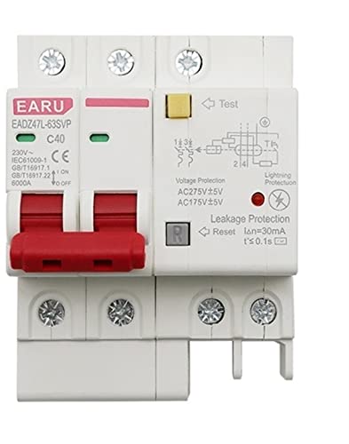 IWEBQSAP 25 stücke 40A 2P SPD Fehlerstromschutzschalter mit Überlast Überspannung RCBO RCCB mit Blitzschutz MCB Leckage Schutz IWEBQSAP 25 stücke 40A 2P SPD Fehlerstromschutzschalter mit Überlast Überspannung RCBO RCCB mit Blitzschutz MCB Leckage Schutz von IWEBQSAP