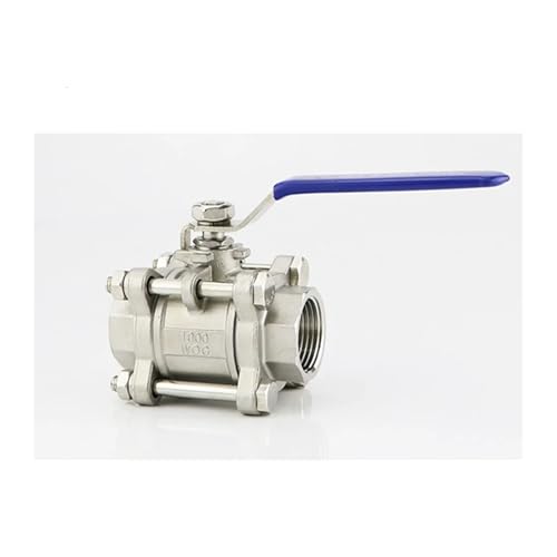 IWEBQSAP 3PC Manueller Kugelhahn Innengewinde SS304/SS201 Edelstahl DN50/DN65/DN80(Dn65,SS201) von IWEBQSAP
