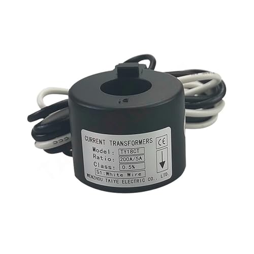 IWEBQSAP 3er-Pack Klemmstromsensor Transformatorkern KCT18 50A 75A 100A 150A 200A DIN-Schiene CT-Sensor Mini AC Wasserdichter Strom(30A) von IWEBQSAP