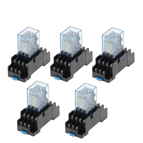 IWEBQSAP 50set MY4NJ DC12V DC24V AC110V AC220V Elektronische Micro Mini Elektromagnetische Relais 5A 14PIN Spule 4DPDT mit PYF14A Buchse Basis(DC 36V) von IWEBQSAP