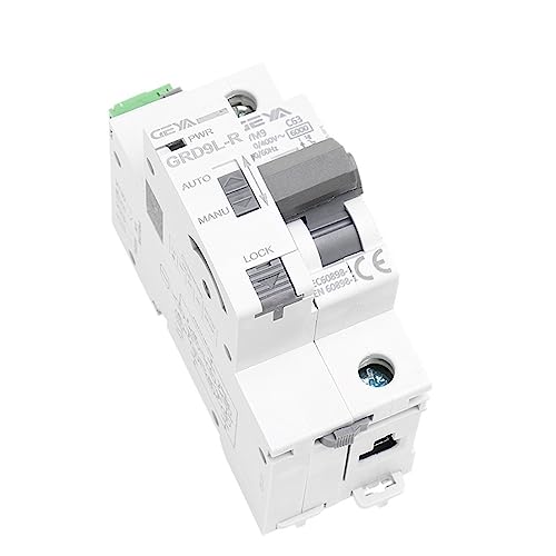 IWEBQSAP Automatische Wiedereinschaltung der DIN-Schiene mit einphasigem Mini-Leistungsschalter GRD9L-R GYM9 1P MCB 6KA(GYM9-1P-MCB-40A,DC12V) von IWEBQSAP