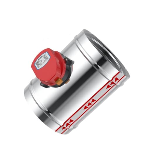IWEBQSAP Edelstahl 201 Dämpfer Elektrisches Luftventil Motorisiertes Rückschlagventil for 3/4/5/6/8 Zoll Rohr 80/100/125/150/200/250 mm 220 V 12 V 24 V(200mm,220VAC) von IWEBQSAP