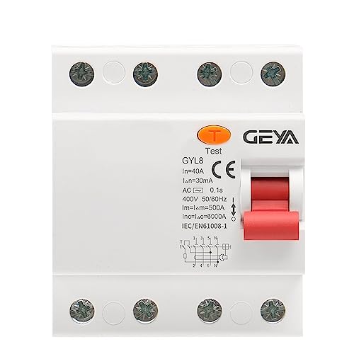 IWEBQSAP GYL8 3Phase+N RCD Elektromagnetischer Differenzialschalter-Sicherheitsschalter 4P 25A 40A 63A mit CE CB-Zertifikat(100mA,4P 40A) von IWEBQSAP