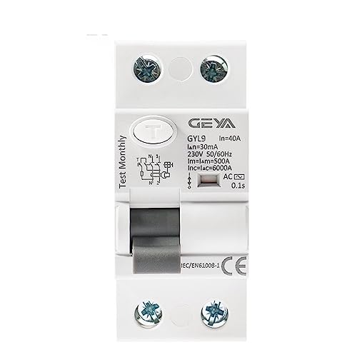 IWEBQSAP GYL9 AC Typ RCCB Fehlerstromschutzschalter AC ELCB 2 Pole 25A 40A 63A 80A 100A RCD 6KA(100mA,2P 80A) von IWEBQSAP