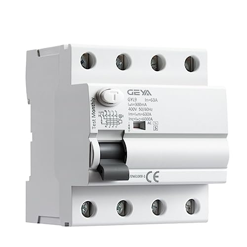 IWEBQSAP GYL9 S Typ RCCB Zeitverzögerter RCD ELCB Elektromagnetischer Leistungsschalter mit Verzögerung(100mA,AC-S 4P 63A) von IWEBQSAP