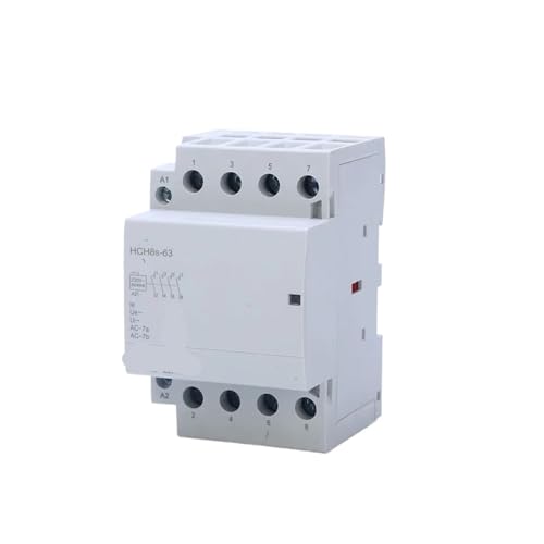 IWEBQSAP HCH8s-63 40A 100A Modularschütz 4P 63A 4NO 4NC 2NO2NC 220V 110V 24V Haushaltsschütz DIN-Schienentyp 50/60Hz(4P 63A 3NO1NC AC230V) von IWEBQSAP