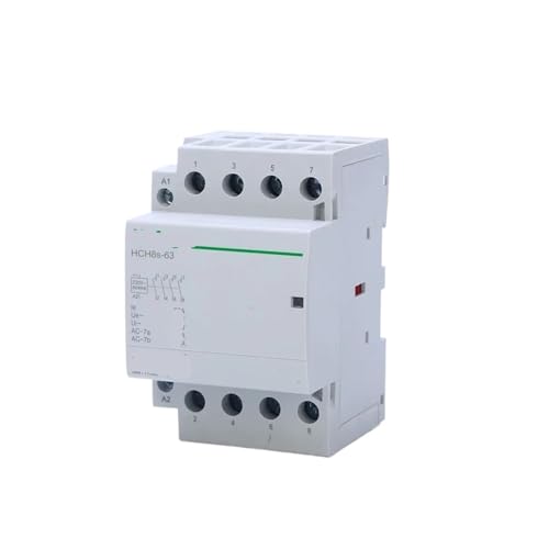 IWEBQSAP HCH8s-63 40A 100A Modularschütz 4P 63A 4NO 4NC 2NO2NC 220V 110V 24V Haushaltsschütz DIN-Schienentyp iCT 50/60Hz(4P 63A 4NO DC24V) von IWEBQSAP