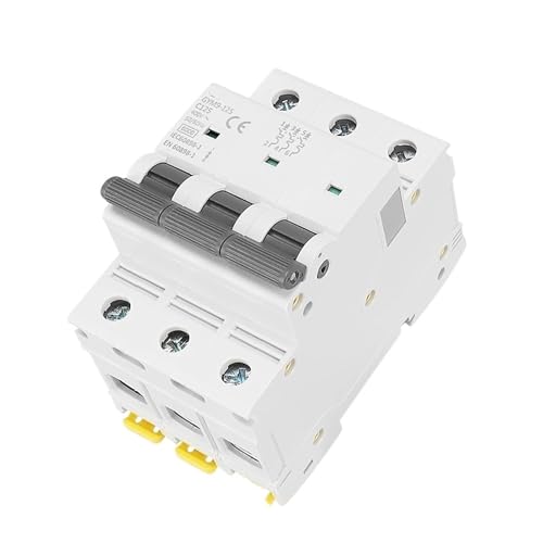 IWEBQSAP Leistungsschalter GYM9-125 MCB 3P 80A 100A 125A AC Kurve C Miniatur-Leistungsschutzschalter, 3-polig, Breite 53,4 mm, 400 V, 6 KA, 1 Stück, Farbe: 125 A (100 A) von IWEBQSAP