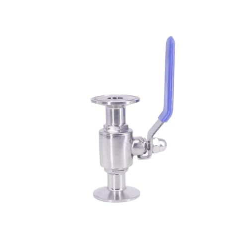 IWEBQSAP Passend for 19 mm 3/4 Zoll Rohr-Außendurchmesser x 1,5 Zoll Tri-Clamp-Sanitär-Kugelabsperrventil aus SUS 304 Edelstahl IWEBQSAP Passend for 19 mm 3/4 Zoll Rohr-Außendurchmesser x 1,5 Zoll Tri-Clamp-Sanitär-Kugelabsperrventil aus SUS 304 Edelstahl von IWEBQSAP