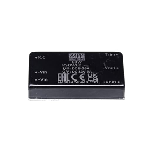 IWEBQSAP RSDW 60W 5A Netzteilkonverter RSDW60G-12 DC-DC 2"×1" Paket Einzelausgang Schaltnetzteil Treibertransformator(RSDW60H-24) von IWEBQSAP