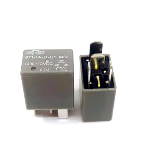 IWEBQSAP Relais 871-1A-D-R1 871 1A D R1 8711ADR1 12VDC DC12V 12V 30A 4PIN Relais(10PCS) von IWEBQSAP