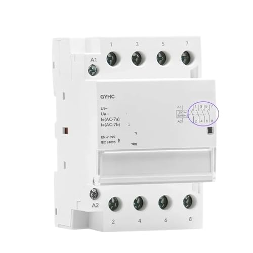 IWEBQSAP Schienentyp AC-Schütz 4P 40A 63A 4NO 4NC 2NO2NC 3NO1NC Schütz(4P 40A 4NO) von IWEBQSAP