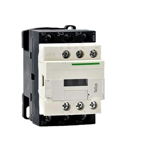 IWEBQSAP Schütz 220 V AC Dreipoliges Schütz 3PLC1D09 LC1D12 LC1D18 BC7 F7C M7C Spulenspannung 24 V 110 V 220 V 380 V(LC1D12Q7C 12A 380V) von IWEBQSAP