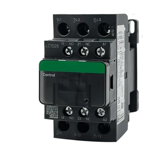 IWEBQSAP Schwarze Version AC Dreipoliges Schütz 3P LC1D25 LC1D32 LC1D38 B7C F7C Q7C M7C 24V 110V 220V 380V(Lc1d25,24V) von IWEBQSAP