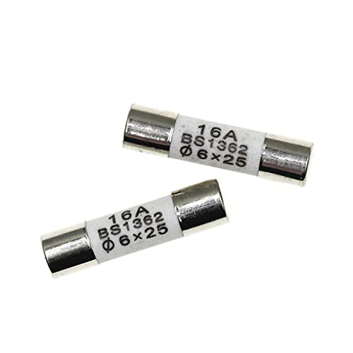 IWEBQSAP Sicherungen 100 Stück 625 mm Keramiksicherung 625 Versicherungsrohr aus Keramik 6 x 25 mm 0,5 A 1A 2A 3A 5A 6A 7A 8A 10A 15A 20A 25A 250V Sicherung RO57 BS1362 (100 Stück 8A) von IWEBQSAP