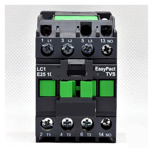 IWEBQSAP Stromschutzschalter, AC 220 V, 50 Hz, 1 NO 25 A, LC1-E, 110 V, 380 V, 1 Stück (LC1N2510F5N AC110 V) von IWEBQSAP