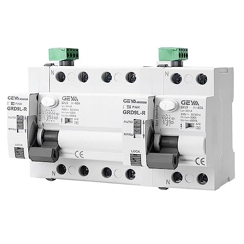 IWEBQSAP Typ A-SI RCCB Fehlerstromschutzschalter mit automatischer Wiedereinschaltung 2P 4P 40A 63A 30mA RCD Elektromagnetisch Super Immunisiert GRD9L-R-AC220V-AUTO(A-SI 4P-63A-30mA) von IWEBQSAP