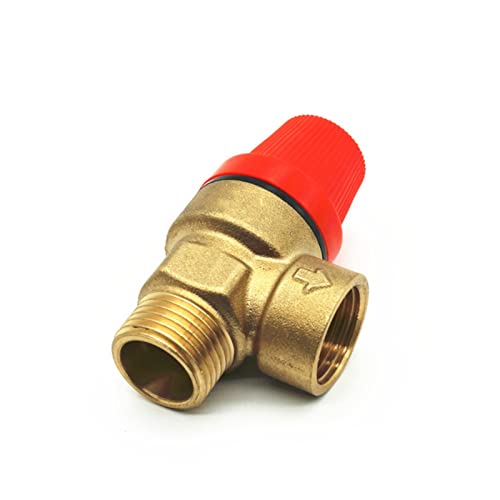 IWEBQSAP Ventil 3/4" BSP Außengewinde auf Innengewinde Messing Sicherheitsventil Druckentlastungsventil for Solarwarmwasserbereiter(4bar) von IWEBQSAP