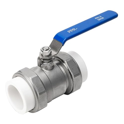 Kugelhahn 304 Edelstahl PPR Doppelverbindungs-Kugelhahn 3/4" - 2" DN20 25 32 40 50 Edelstahl-Kugelhähne 1PCS(DN20) von IWEBQSAP