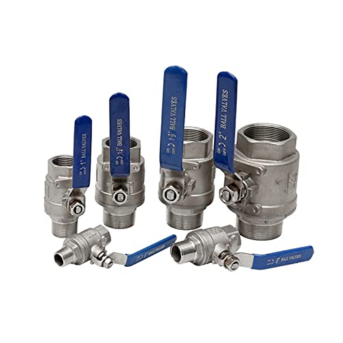 Kugelhahn for heißes und kaltes Wasser, 1/4 Zoll, 3/8 Zoll, 1/2 Zoll, 3/4 Zoll, 1 Zoll, 2 Zoll, BSPT-Buchse auf Stecker, voller Durchgang, Kugelhahn-Controller, Edelstahl 304 Kugelhahn for heißes und kaltes Wasser, 1/4 Zoll, 3/8 Zoll, 1/2 Zoll, 3/4 Zoll, 1 Zoll, 2 Zoll, BSPT-Buchse auf Stecker, voller Durchgang, Kugelhahn-Controller, Edelstahl 304 von IWEBQSAP