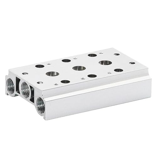 Pneumatic Solenoid Valves 4V210 Air Exhaust Manifold 200M Valve Plate Base Manifold with Accessories 200M-1F 2F 3F 4F 5F 6F 7F 8F-11F(200m-1f) von IWEBQSAP