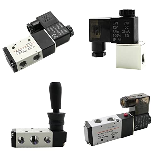 Pneumatisches Magnetventil 4H210-08 3V210-08 4V210-08DC12V DC24V AC110V AC220V Luftwegeventil Gasmagnetventil 1St(3v210-08 110v,No joint) von IWEBQSAP