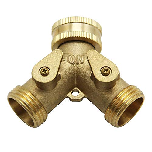 Sanitärarmaturen, Kugelhahn, Bewässerung, Y-Anschlüsse, 2-Wege-Wasserhahn, Gartenhahn, Bewässerungsventil, Schlauch, Rohrverteiler, Schnellverbinder-Adapter, 1 Stück(European Standard) von IWEBQSAP