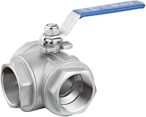 Sanitärarmaturen Kugelhahn 3-Wege-Schalter Kugelhahn 1/2 Zoll BSP Innengewinde DN15 SS304 L-Typ/T-Durchfluss 3-Wege-Wasserkugelventile(T Flow Type) von IWEBQSAP