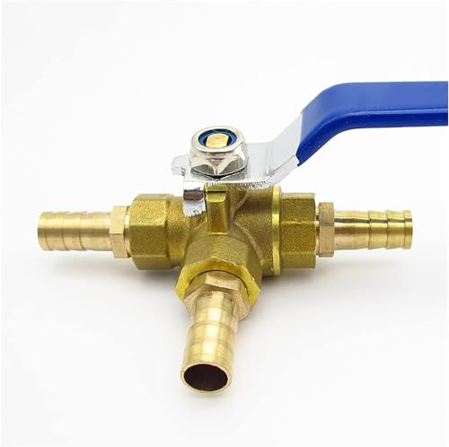 Ventilschlauchanschluss, voller Anschluss, L-Anschluss, drei Wege, Messing-Kugelhahnanschluss for Wasser, Öl, Luft, Gas(8mm OD) von IWEBQSAP