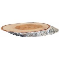 Birkenholzscheiben oval 100% Natur ø 18 - 30 cm Dekoration Baumscheibe Holzdeko von IWERK