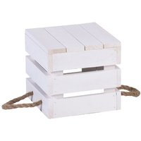 Holzbox mit Kordel Tragegriff s 18 x 18 x 17 cm Aufbewahrungsboxen - Iwerk von IWERK
