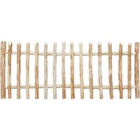 Lattenzaun Haselnuss 60 x 150 cm Staketenzaun Latten Natur Garten Holz Zaun von IWERK