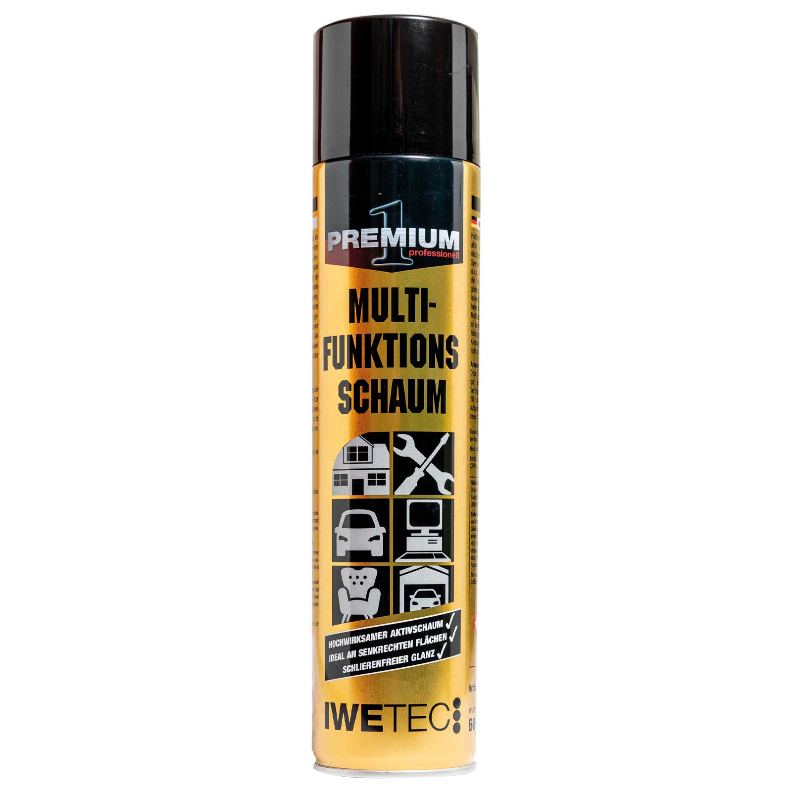 IWETEC Reinigungsspray Multi-Funktionsschaum 600ml, Allzweck, Universal Reiniger von IWETEC