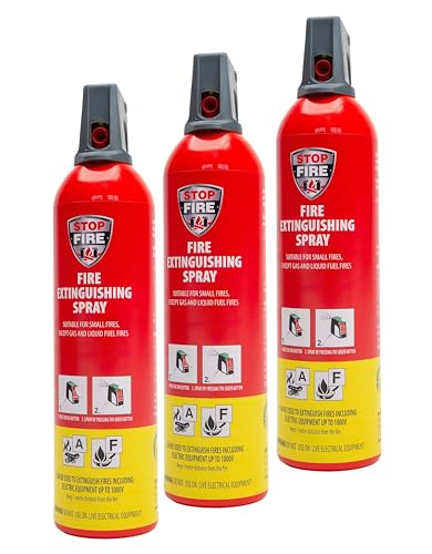 REINOLDMAX Premium Feuerlöschspray STOPFIRE - 3X 750ml - Autofeuerlöscher - REINOLDMAX (3) auch für Fettbrände von IWH