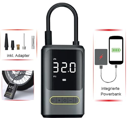 IWH 019703 Akku-Kompressor 10 bar mit Powerbank-Funktion von IWH