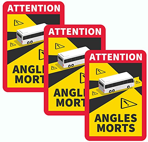 IWH 097610 Toter-Winkel-Aufkleber „Angles Morts“ 3 St. von IWH