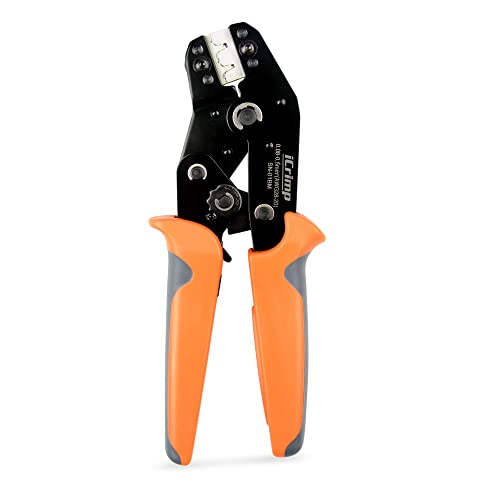 iwiss XH2.54/3.96, ph2.0, PX, kk254, JST, Molex, Dupont, D-Sub Terminal Crimpzange sn-01bm Ratsche-Crimper AWG28–20 (0,08–0,5 mm²) von IWISS