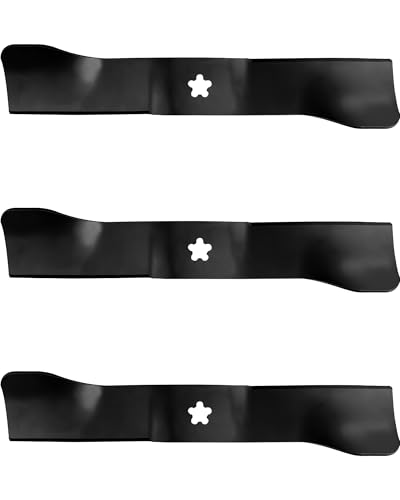 IWIWE 588811002 Z248F Rasenmäherklingen, kompatibel mit Husqvarna 3 Stück 588811002 Blade Clearcut TS248TD TS348 TS248G MZ48 Z248F YT48DXLS (Schwarz, 3 Stück) von IWIWE