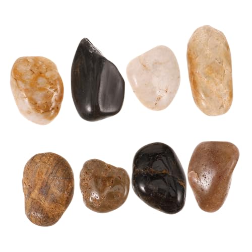 IWOWHERO 1 Satz Kopfsteinpflaster Kieselgur Pebble schwimbadbad blumentöpfe übertöpfe blumenkübel Poliert Aqua kieselsteine terassendeko Multifunktionale Blumentopfkiesel Landschaftssteine von IWOWHERO