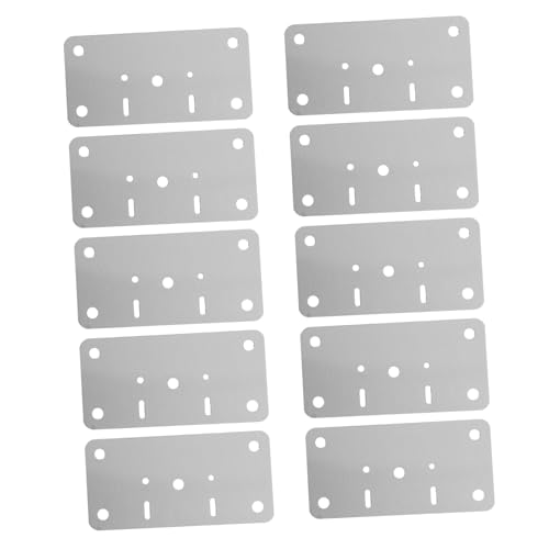 IWOWHERO 10 Sätze Teiliges Scharnier Reparaturset aus Verstärkte Befestigungsplatten für Schrankscharniere Robuste Türscharniere Reparaturplatten mit Schrauben Einfache Montage Langlebige von IWOWHERO