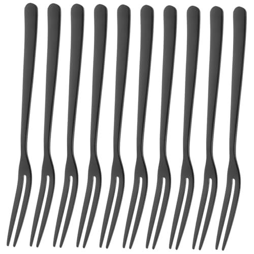 IWOWHERO 10 Stück Obstgabeln Vorspeisengabeln Zweizinkige Gabeln Gabelspieße Lebensmittel Obstspieße Gabeln Aus Stahl Dessertgabeln Serviergabeln Salat IWOWHERO 10 Stück Obstgabeln Vorspeisengabeln Zweizinkige Gabeln Gabelspieße Lebensmittel Obstspieße Gabeln Aus Stahl Dessertgabeln Serviergabeln Salat von IWOWHERO