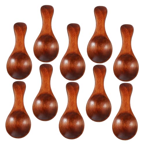 IWOWHERO 10 Stück Teiliges Mini Holzlöffel Nachhaltigem Holz Geruchsneutral Vielseitig für Kaffee Marmelade Gewürze Dessert Einfach zu Reinigen Natürliche Küchenhelfer IWOWHERO 10 Stück Teiliges Mini Holzlöffel Nachhaltigem Holz Geruchsneutral Vielseitig für Kaffee Marmelade Gewürze Dessert Einfach zu Reinigen Natürliche Küchenhelfer von IWOWHERO