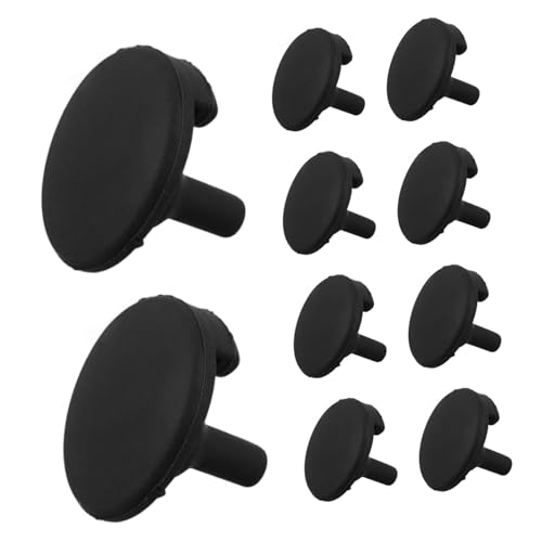 IWOWHERO 10 Stück Teiliges Silikon Schutzset für Heißluftfritteuse Hitzebeständige Runde Eckenpuffer Kratzfestes Zubehör für Sicheren Halt und Einfache Reinigung Kompatibel mit Airfryer von IWOWHERO