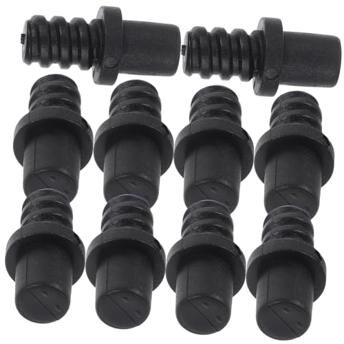 IWOWHERO 10 Stück Teiliges Toilettenbürsten Adapter mit Selbstsicherndem Gewinde Langlebiger Kunststoff Verbindungsstück Ergonomischer Bürstengriff Verbinder für Stabile von IWOWHERO