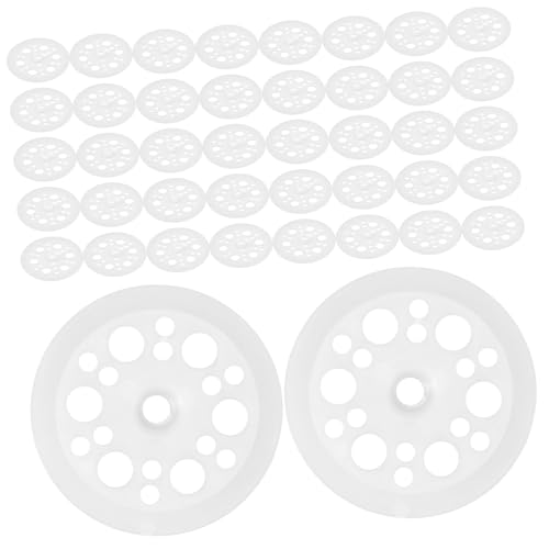IWOWHERO Unterlegscheiben 100 Stk Dämmplatte schaumisolierte Plattenwaschmaschinen Kunststoffunterlegscheiben für Isolierplatten Isolationsbaumwolle Dichtung Schaumstoffplatte Plastik Weiß von IWOWHERO