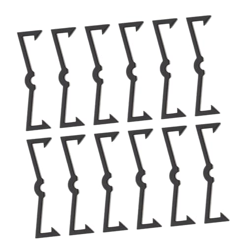 IWOWHERO 100 Stück Schwarze Kunststoff Pegboard Hook Locks Stabile Hakenbefestigung für Lochwand Installieren zur Sicheren Fixierung und Organisation von Schmuck Werkzeugen und von IWOWHERO