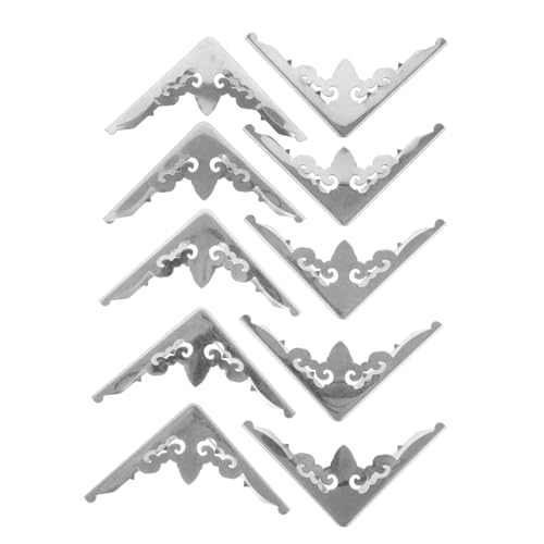 IWOWHERO 10stücke Metall-eckenschutz Für Bücher Alben Und Notizbücher Dekorative Ecken Für Scrapbooking Langlebig Und Elegant Für -projekte Und Kreative Bastelarbeiten IWOWHERO 10stücke Metall-eckenschutz Für Bücher Alben Und Notizbücher Dekorative Ecken Für Scrapbooking Langlebig Und Elegant Für -projekte Und Kreative Bastelarbeiten von IWOWHERO